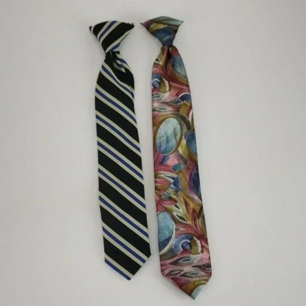 Cadet Classics Club Polysilk Clip‎ On Ties